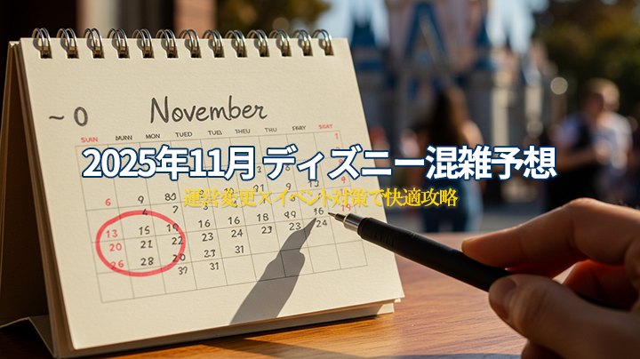 ディズニー11月混雑予想2025
