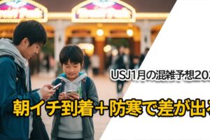 USJ1月の混雑予想2025