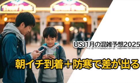 USJ1月の混雑予想2025