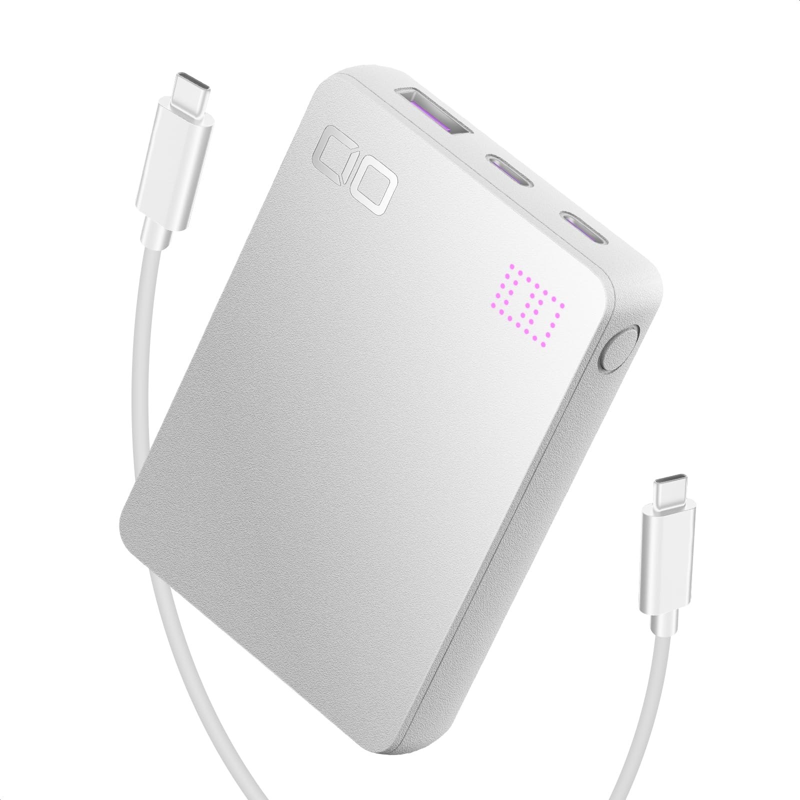 CIO モバイルバッテリー PD USB-C×2 USB-A×1 10000mAh SMARTCOBY Pro SLIM 35W (ホワイト)